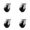 Service Caster 5 Inch Kingpinless Phenolic Wheel Swivel Top Plate Caster SCC, 4PK SCC-KP30S520-PHR-4 - alternate 1